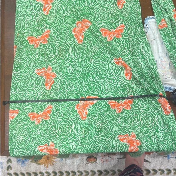 The Lily Lily Pulitzer vintage 70s dress with Orange Butterfly Print - Picture 9 of 9
